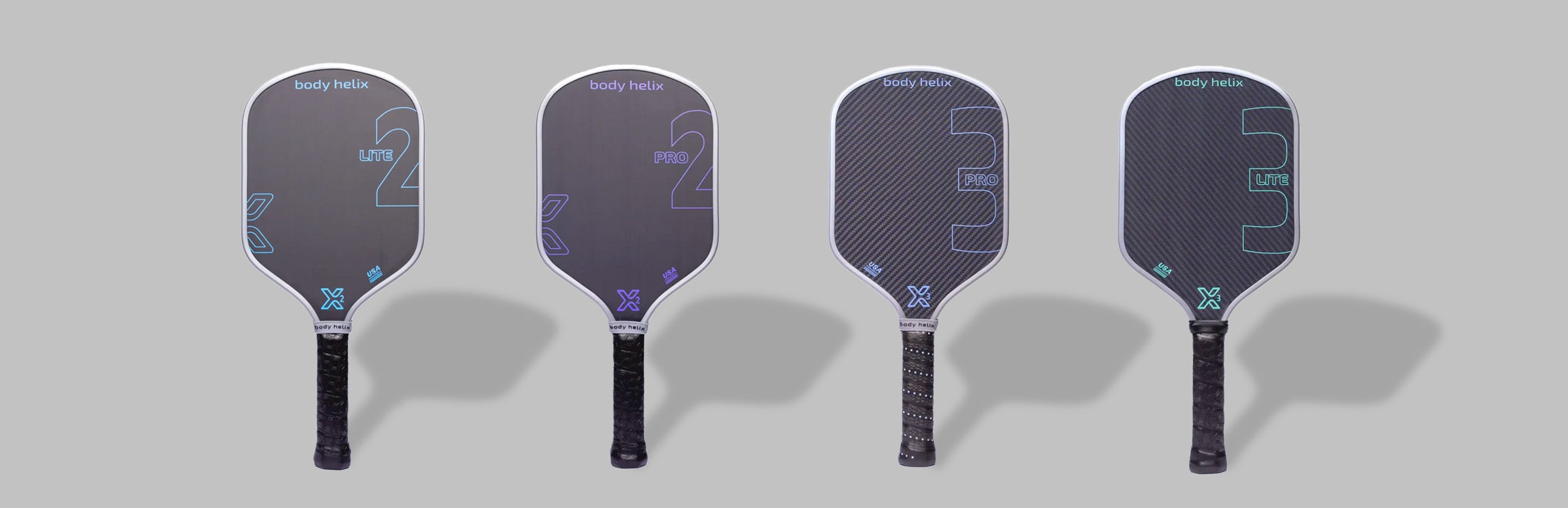 Introducing Body Helix's X-2 and X-3 Pro and Lite Pickleball Paddles