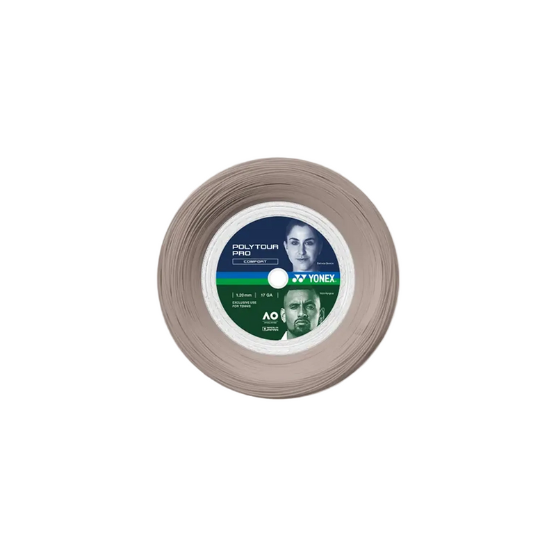 Yonex Poly Tour Pro 17 Gauge (1.20) Warm Grey Reel