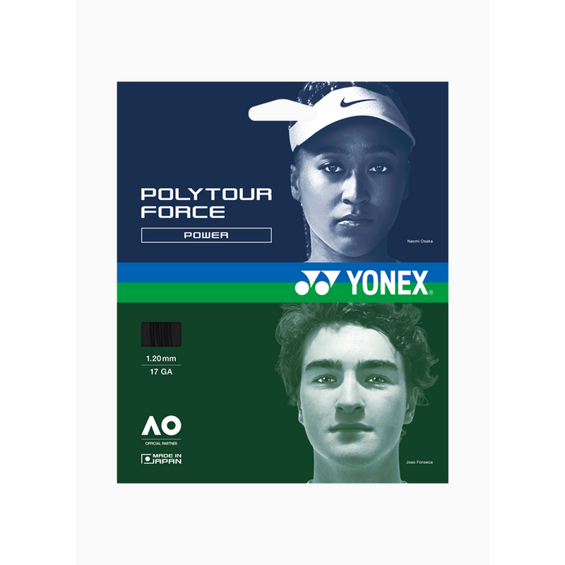 Yonex Poly Tour Force 17 (1.20) Black 1/2 Set