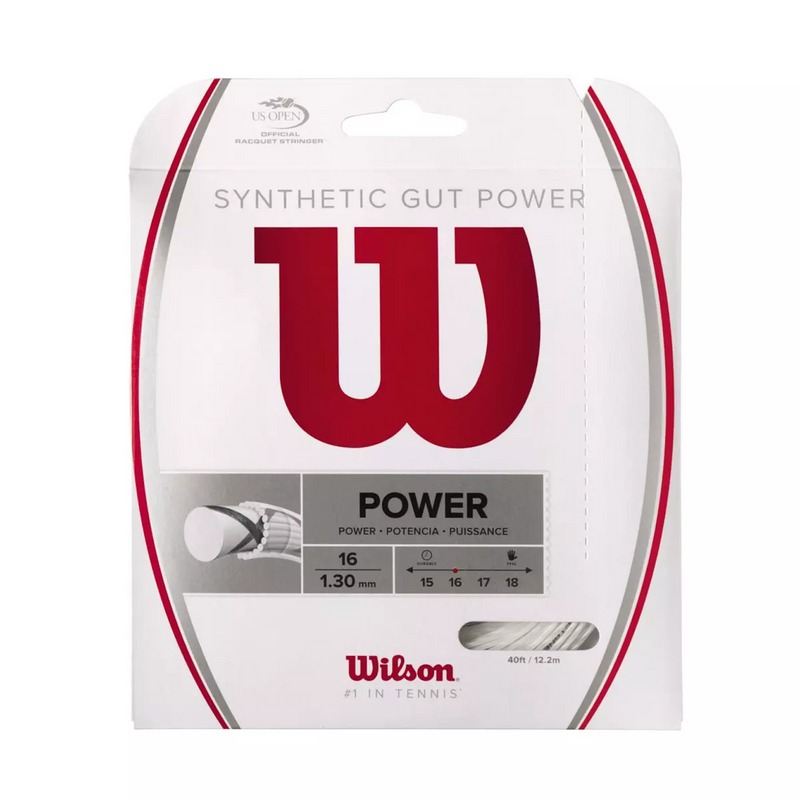 Wilson Syn Gut Power 16 (1.30) White 1/2 Set