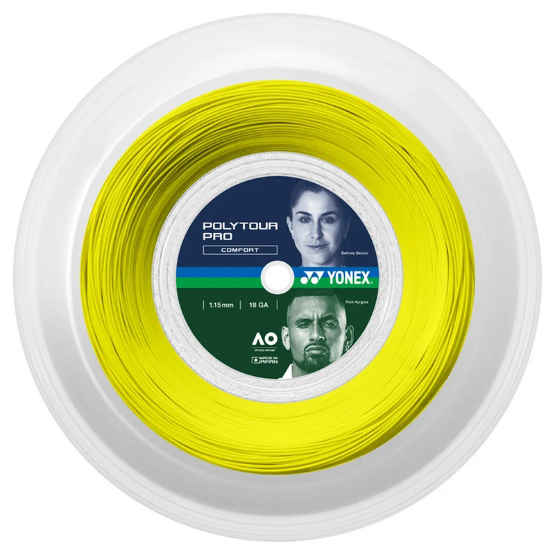 Yonex Poly Tour Pro 1.15 Reel Yellow