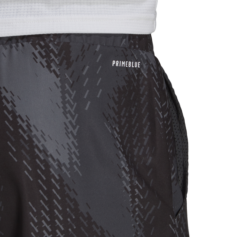 Adidas Printed 7 Inch Primeblue Mens Court Short Grefiv/Black F6