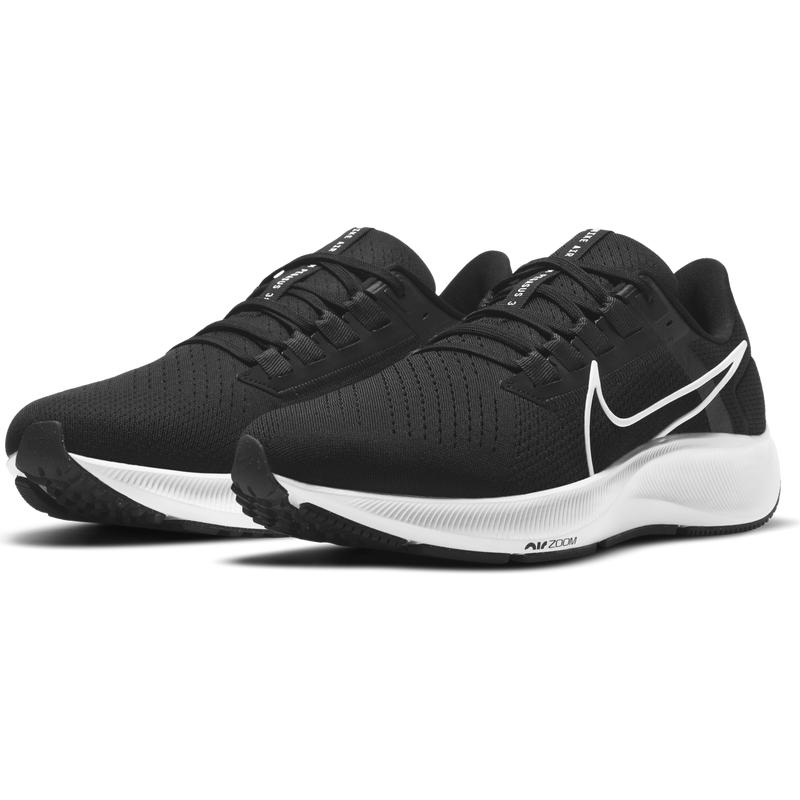 スパイク・シューズ NIKE AIR ZOOM PEGASUS 38 BLACK Nike Air Zoom Pegasus 38 4E Men Running Shoes Black Extra