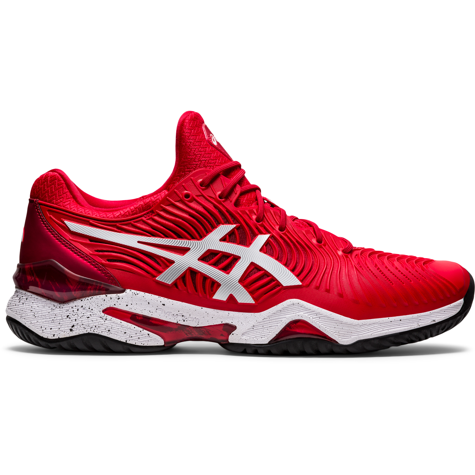 シューズ(男性用) ASICS COURT FF NOVAK 27cm used Asics Court FF 3 Novak Men's Tennis Shoe (Blue/White