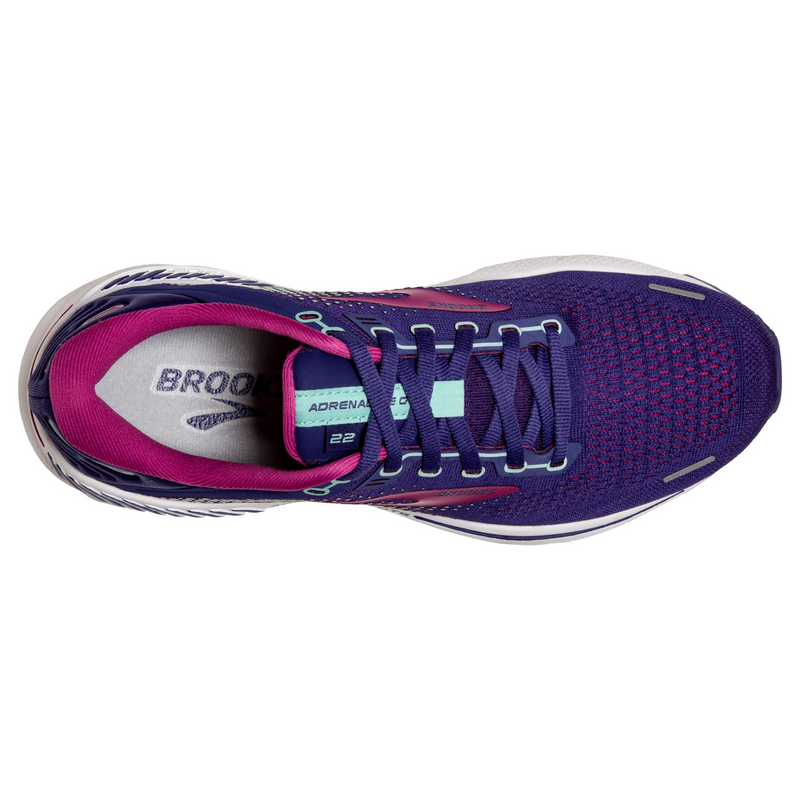 Brooks Women's Adrenaline GTS 22 Supportive Running Shoe,  Black/Purple/Coral, 7 Wide : : Clothing, Shoes & Accessories